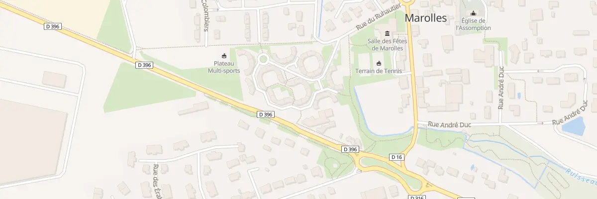 Plan du 36 Che du Ruhautier à Marolles
