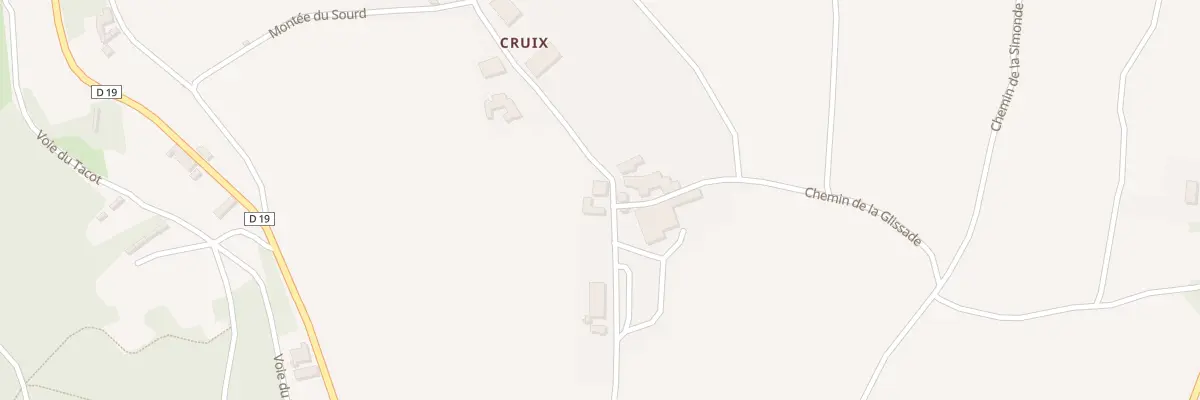 Plan du 735 Rte de Cruix à Theizé