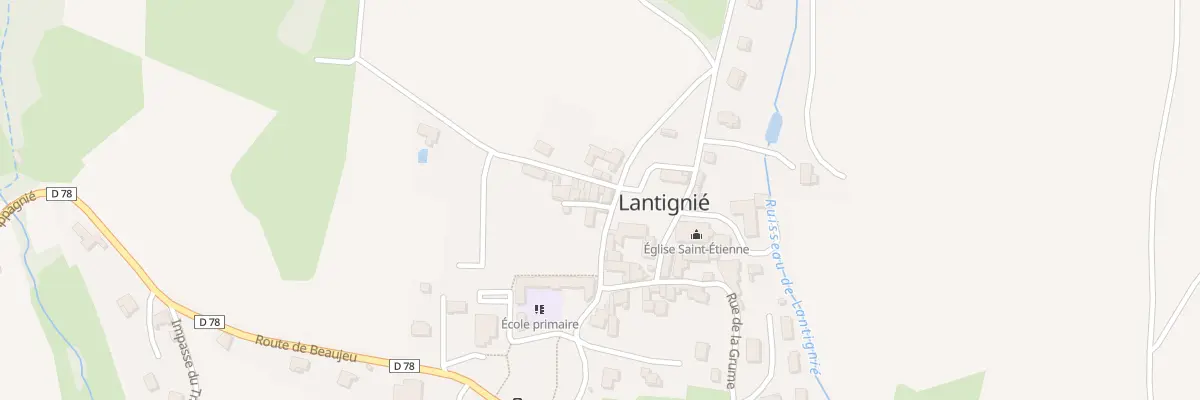Plan du 5023 Le Bourg à Lantignié