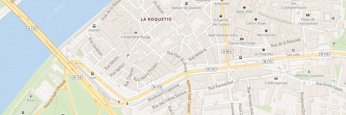 Plan du 2 Rue du Barret à Arles