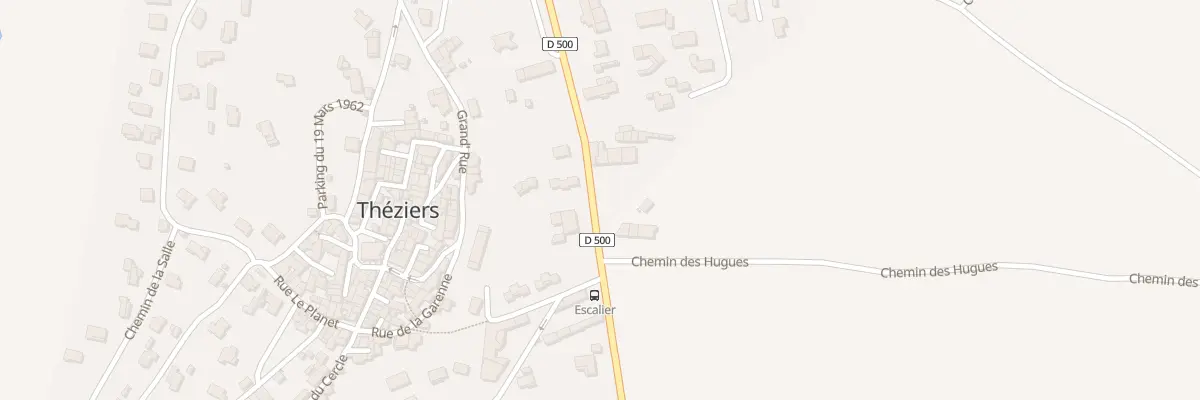 Plan du 23 Av de la Gare à Théziers