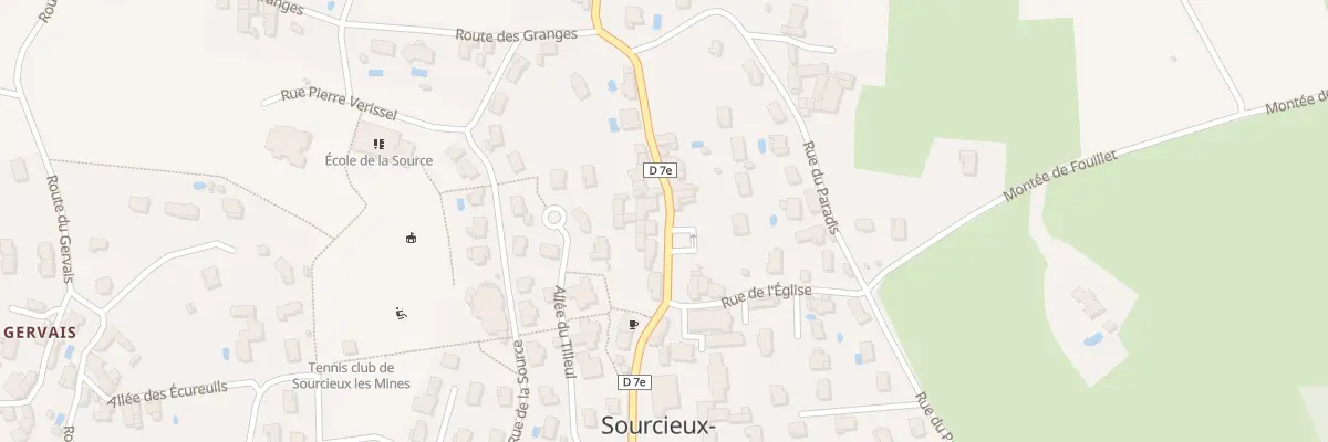 Plan du 130 Rte du Bourg à Sourcieux-les-Mines