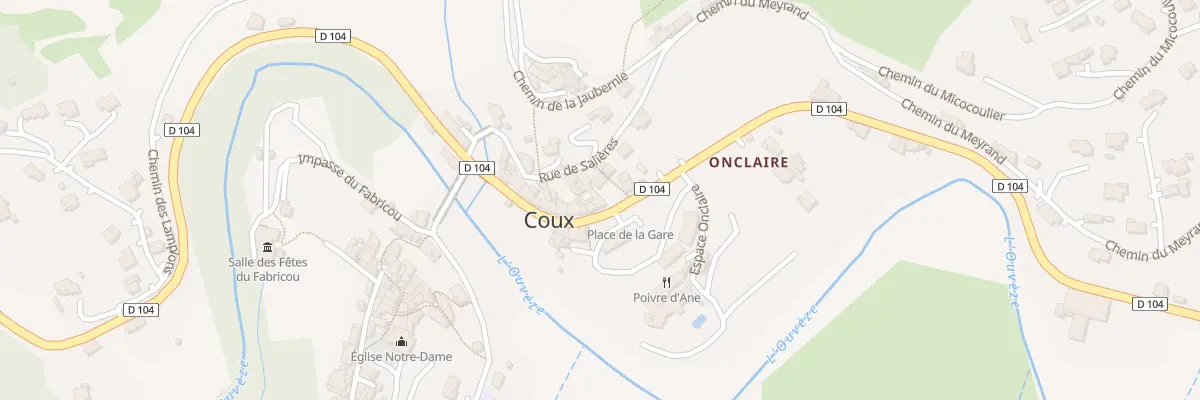 Plan du 5121 Le Village à Coux