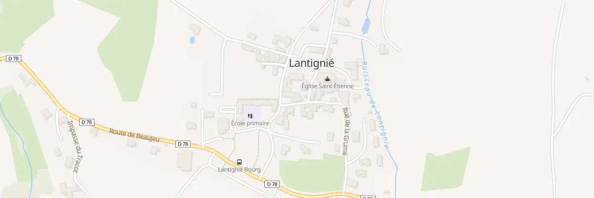 Plan du 5 Rue de l’Église à Lantignié