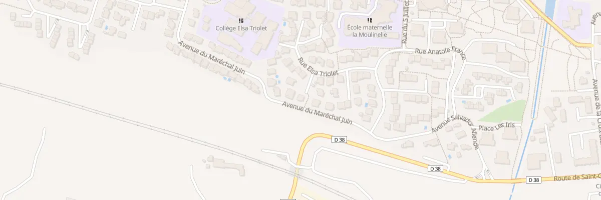 Plan du 7 Imp Elsa Triolet à Beaucaire