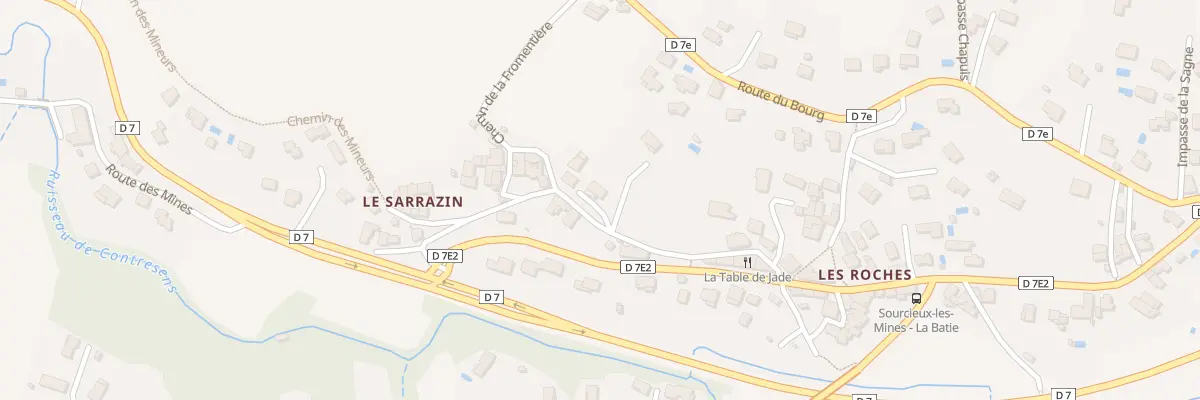 Plan du 166 Rue du Sarrazin à Sourcieux-les-Mines