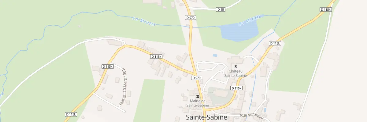 Plan du 2A Rte de Chazilly à Sainte-Sabine