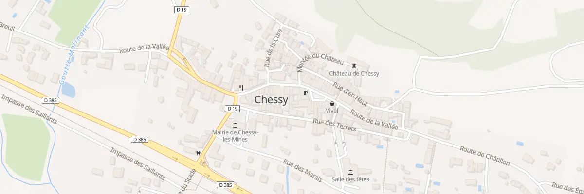 Plan du 240 Rte de la Vallée à Chessy