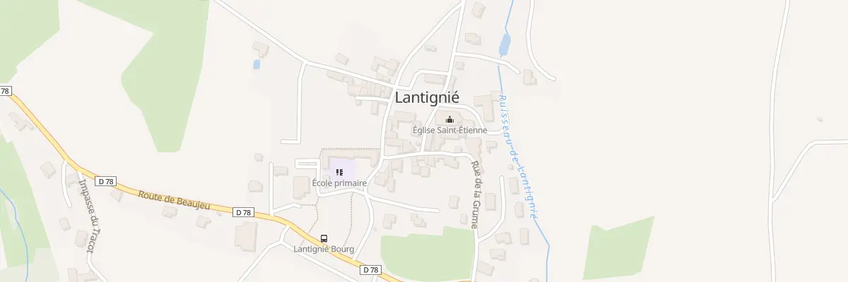 Plan du 1 Rue de la Grume à Lantignié