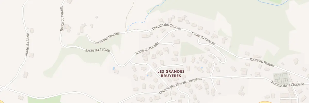 Plan du 587 Rte du Paradis à Rontalon