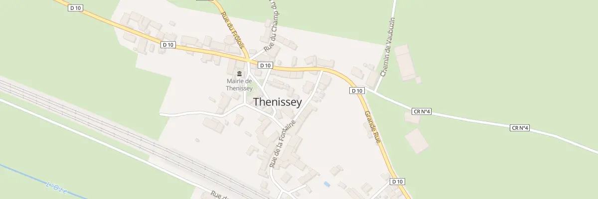 Plan du 9 Rue de la Fontaine à Thenissey