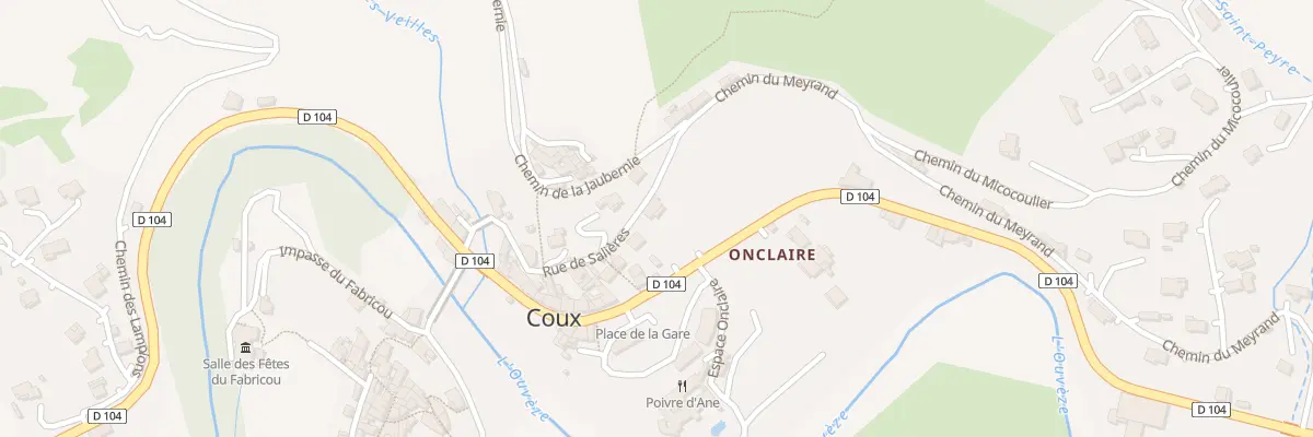 Plan du 5127 Onclaire à Coux