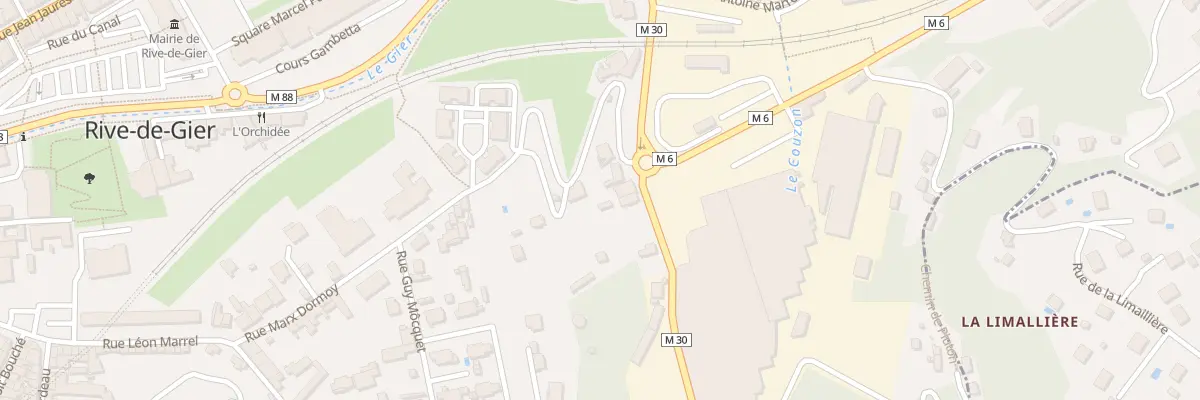 Plan du 12 Rue Vallée de Couzon à Rive-de-Gier