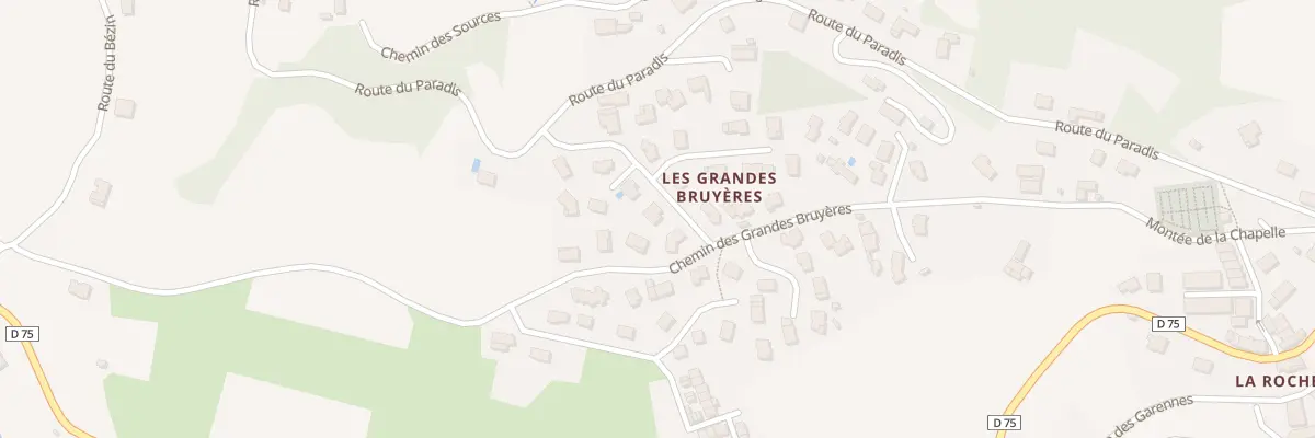 Plan de Mte des Eglantines à Rontalon