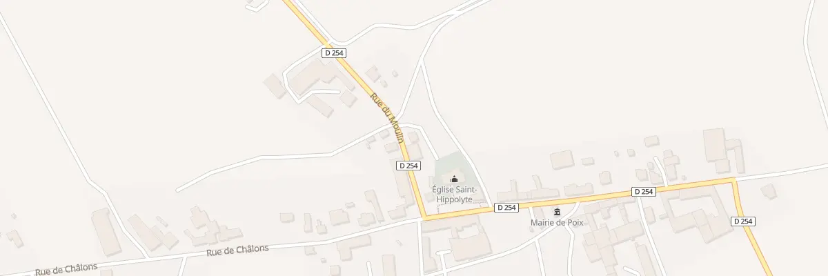 Plan du 6 Rue du Moulin à Poix