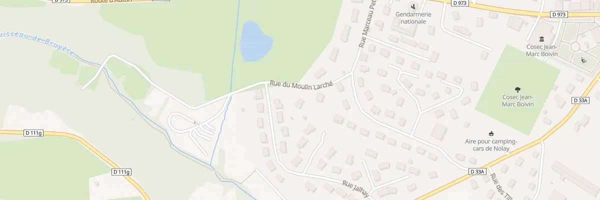Plan du 1 Rue du Moulin Larché à Nolay