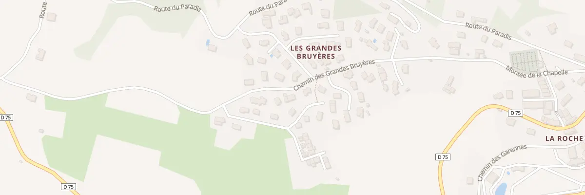 Plan du 251 Che des Grandes Bruyères à Rontalon
