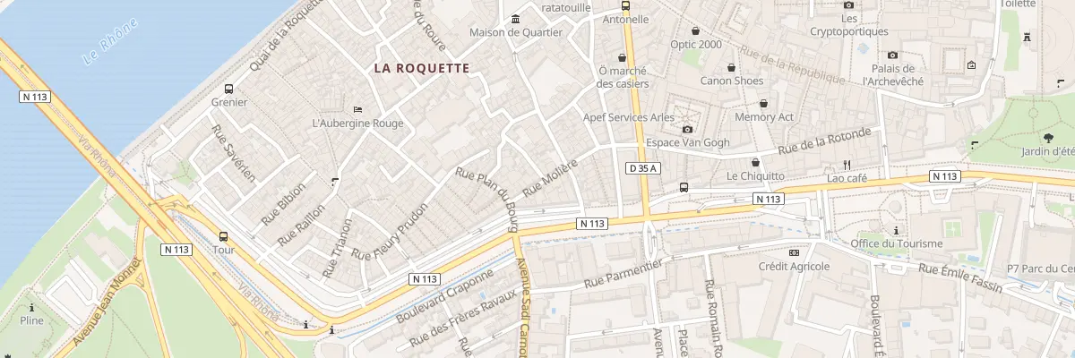 Plan du 36 Rue Molière à Arles