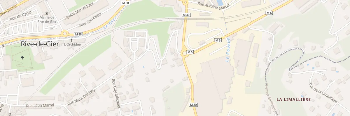 Plan du 10 Rue Vallée de Couzon à Rive-de-Gier