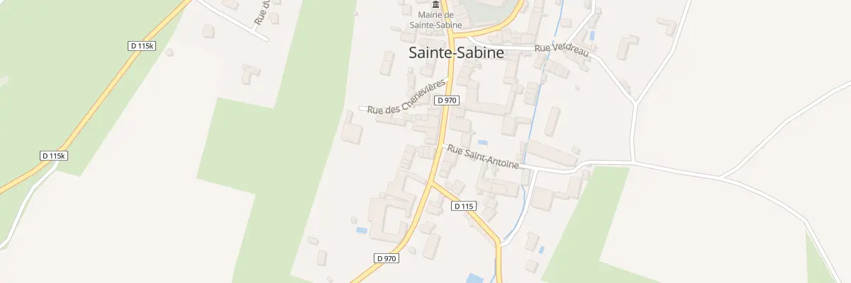 Plan du 8 Rte de Beaune à Sainte-Sabine