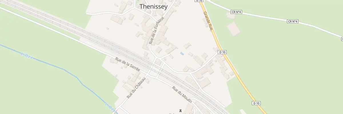 Plan du 2 Imp des Chouards à Thenissey