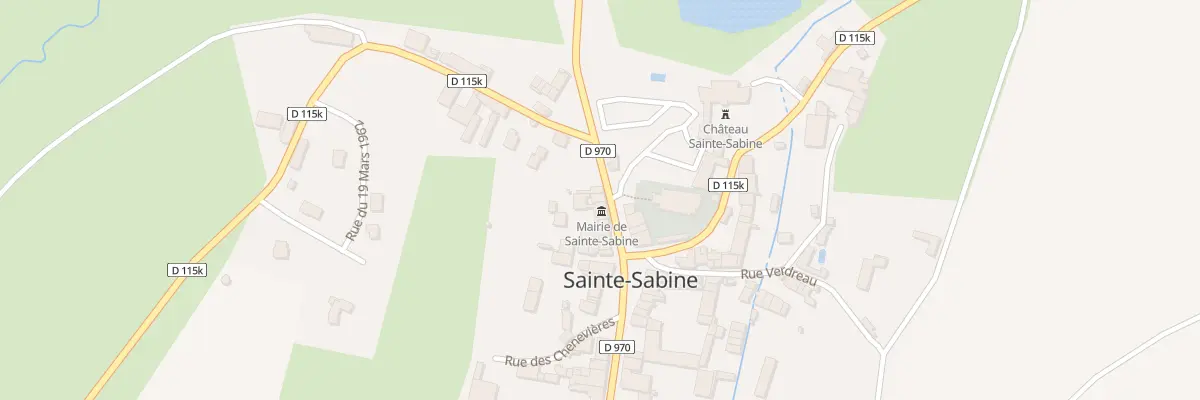 Plan du 7 Rte de Semur à Sainte-Sabine