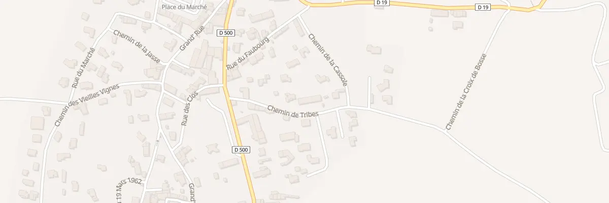 Plan du 9 Che du Tribes à Théziers