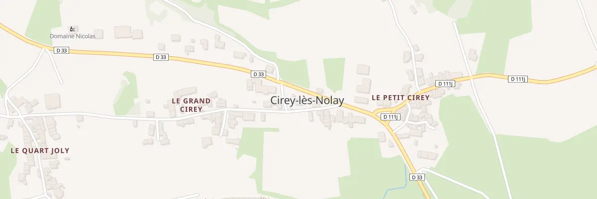 Plan du 15 Rte de Cirey à Nolay