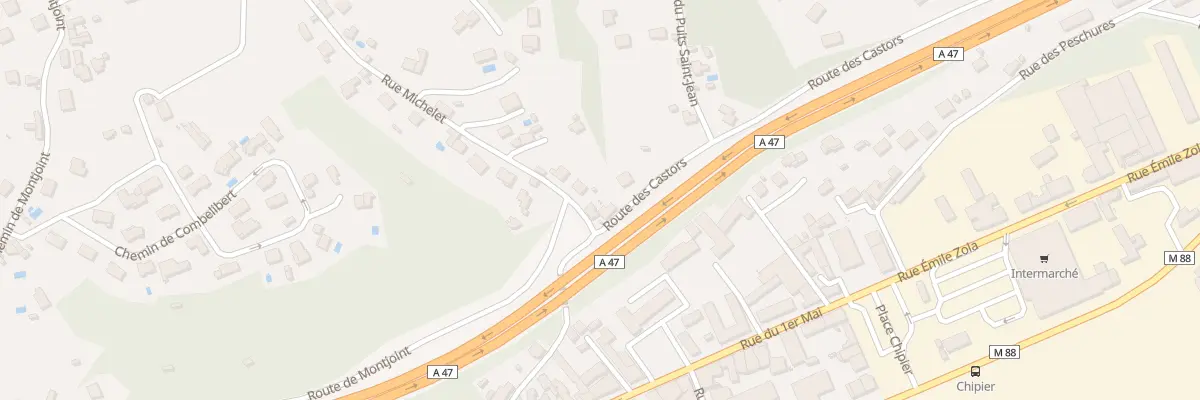 Plan du 12 Rue Michelet à Rive-de-Gier