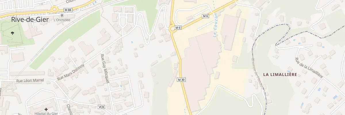 Plan du 16 Rue Vallée de Couzon à Rive-de-Gier