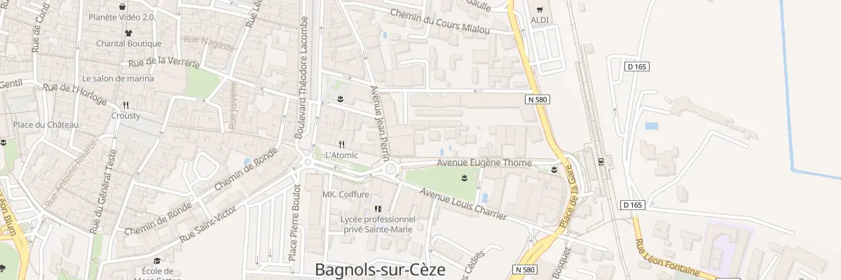 Plan du 3 Av Eugène Thome à Bagnols-sur-Cèze