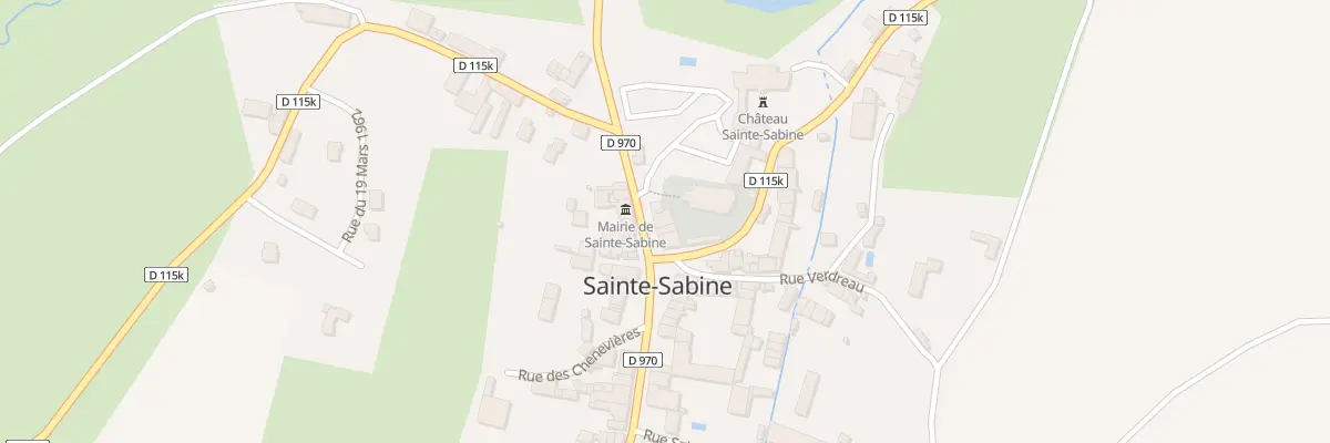 Plan du 4 Rte de Semur à Sainte-Sabine