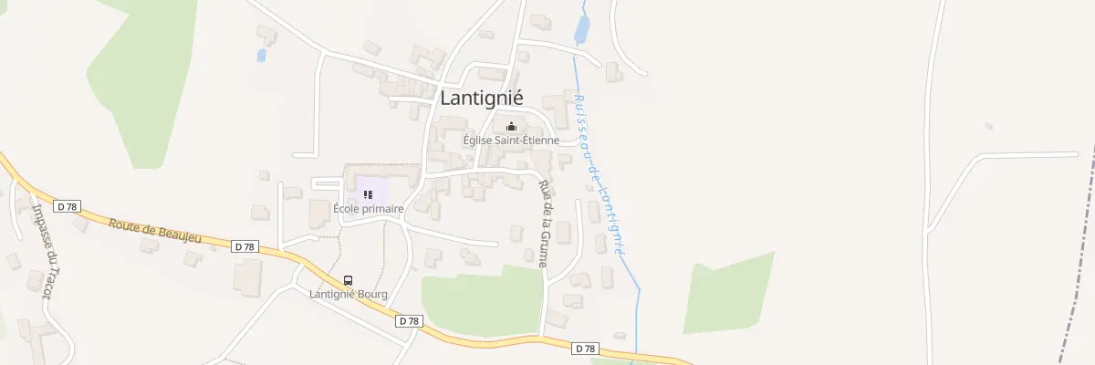 Plan du 9 Rue de la Grume à Lantignié