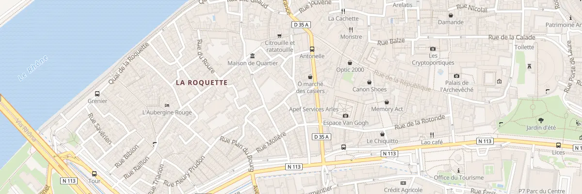 Plan du 1 Rue de la Monnaie à Arles