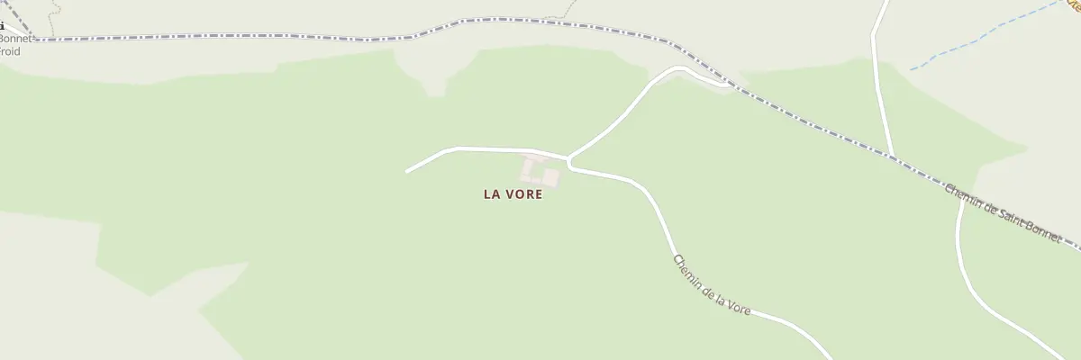 Plan du 5530 La Vore à Vaugneray