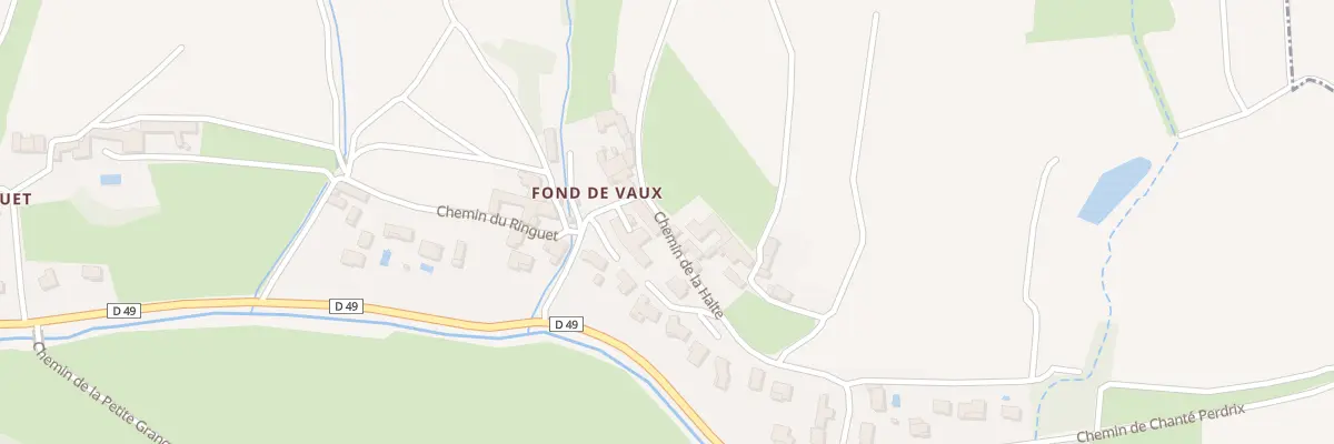 Plan du 436 Che de la Halte au Perréon