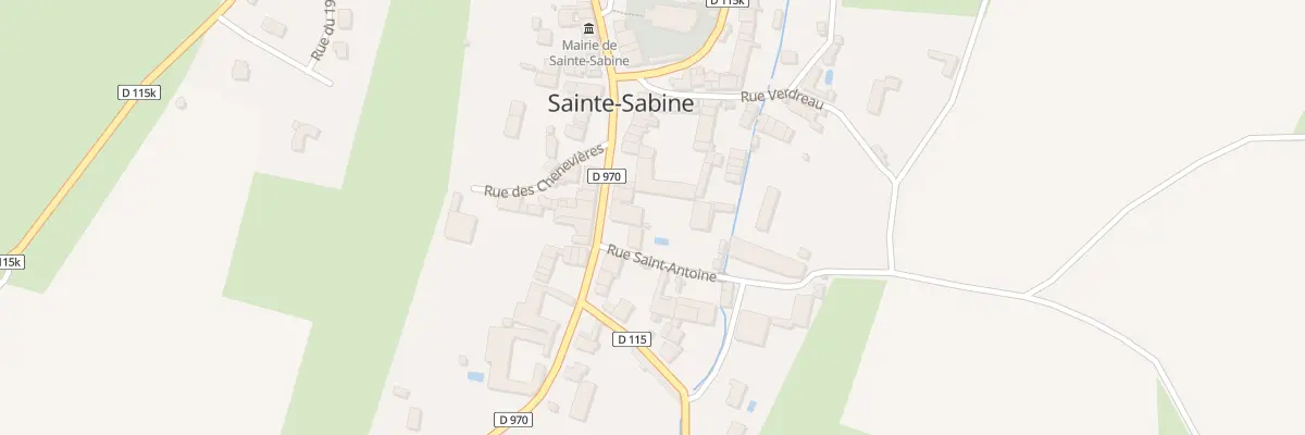 Plan du 3 Rte de Beaune à Sainte-Sabine