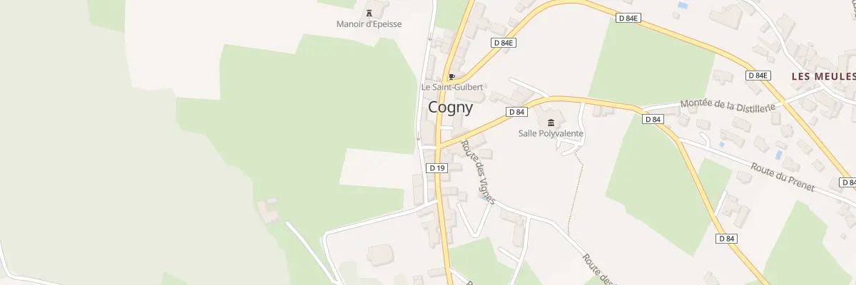 Plan du 18 Rte du Manoir à Cogny