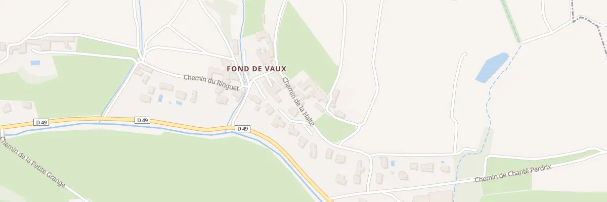 Plan du 437 Che de la Halte au Perréon