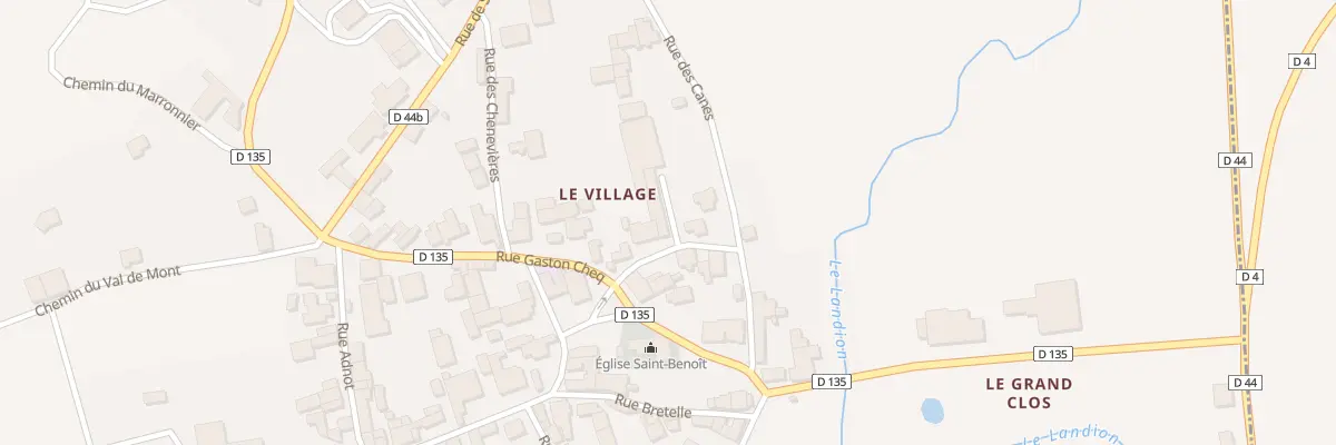 Plan du 5 Rue de la Montée des Canes à Meurville