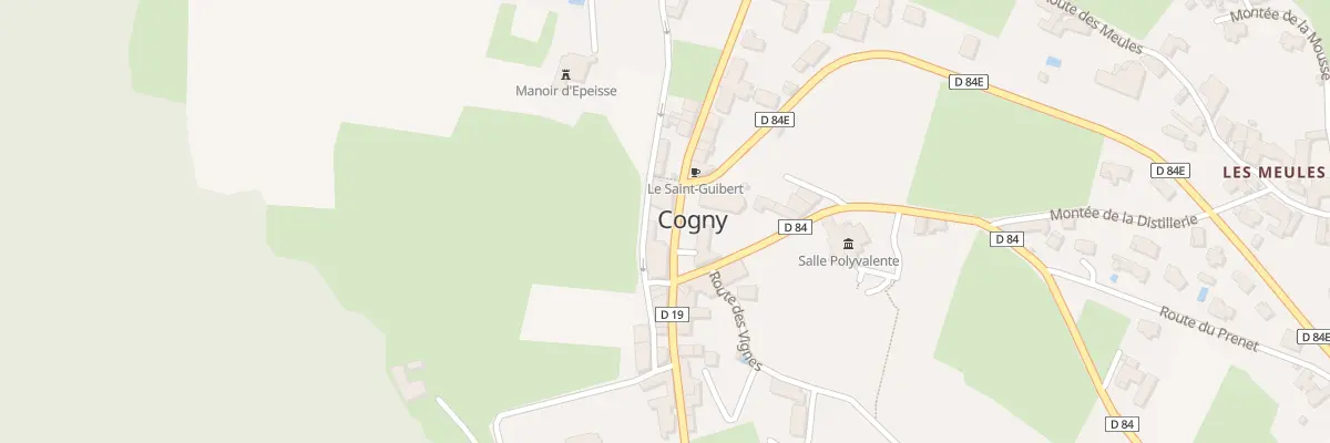 Plan du 34 Rte du Manoir à Cogny