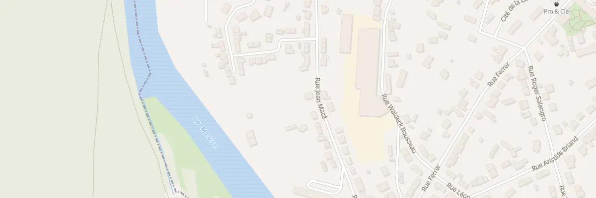 Plan du 1256 Rue Jean Macé à Revin