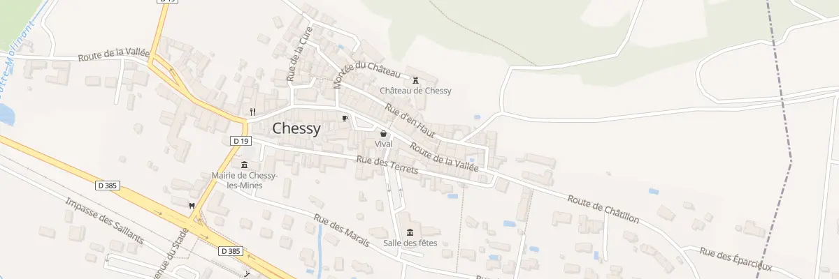 Plan du 357 Rte de la Vallée à Chessy