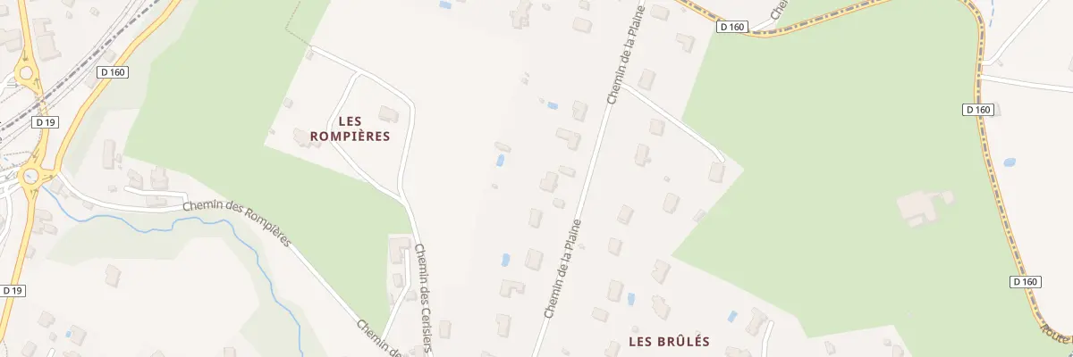 Plan du 265 Che de la Plaine à Éveux