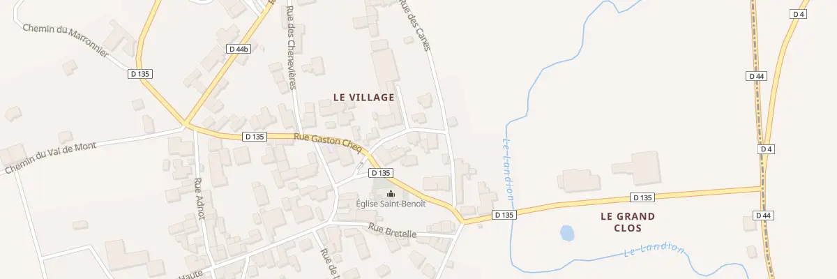 Plan du 2 Rue de la Montée des Canes à Meurville