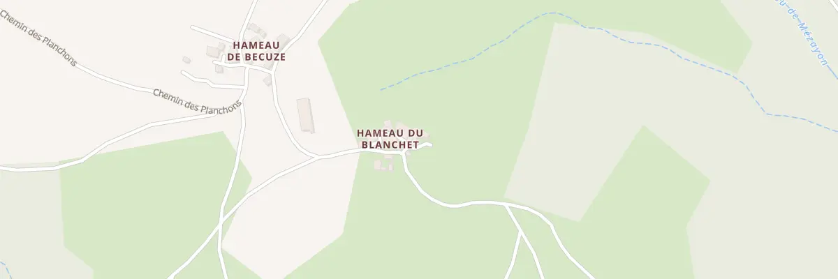 Plan du 5200 Le Blanchet à Saint-Alban-d’Ay