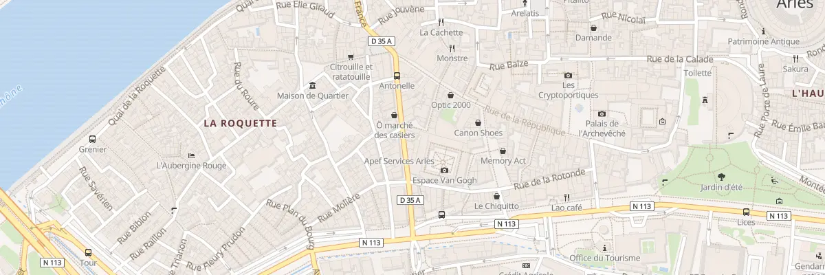 Plan du 15 Rue Dulau à Arles