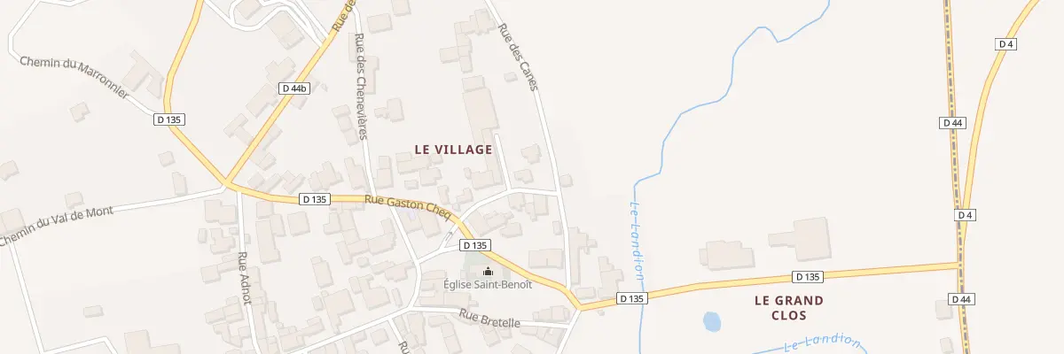 Plan du 7 Rue de la Montée des Canes à Meurville