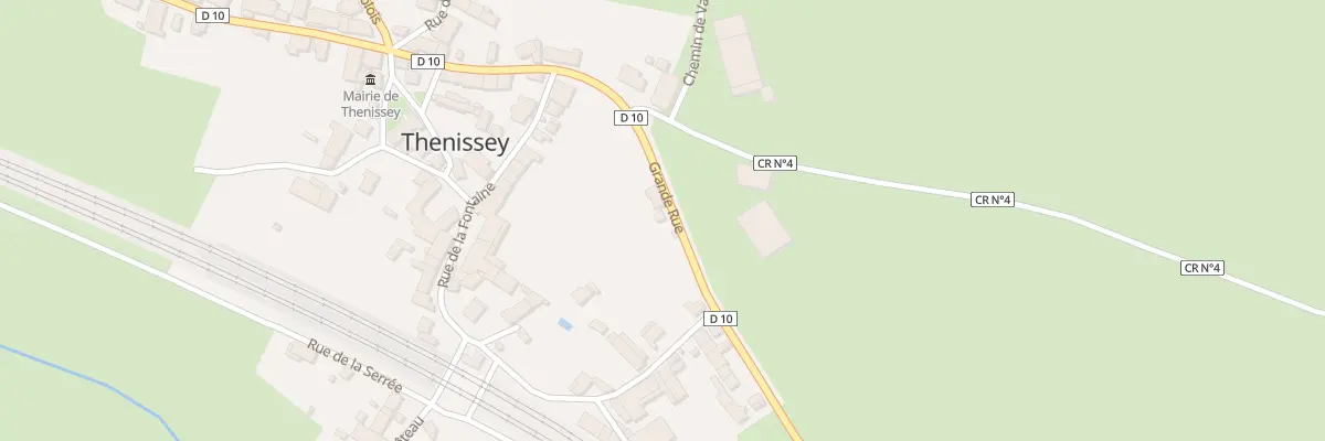 Plan du 5 Grande Rue à Thenissey