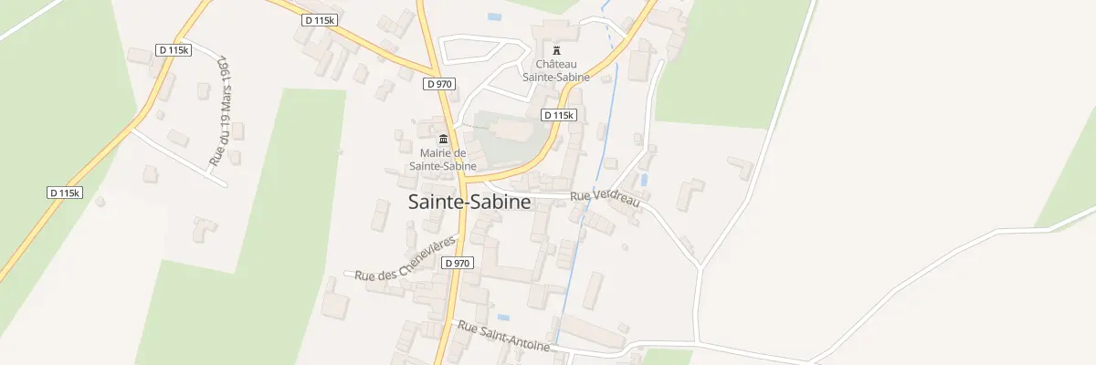 Plan du 6 Rue Saint Martin à Sainte-Sabine